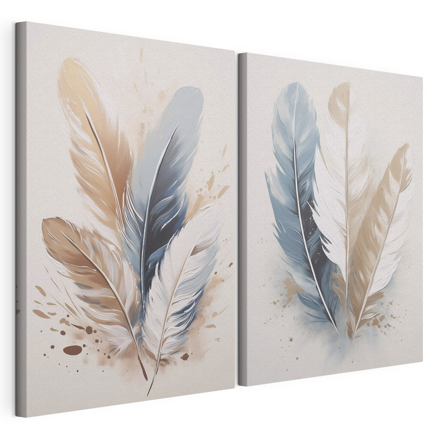 Gentle feathery elegance in soft hues