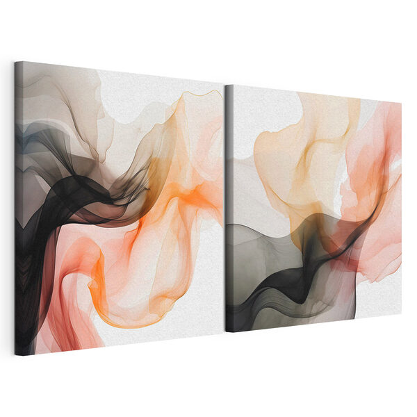 Stampa su tela modulare Vortici dinamici di colori e forme