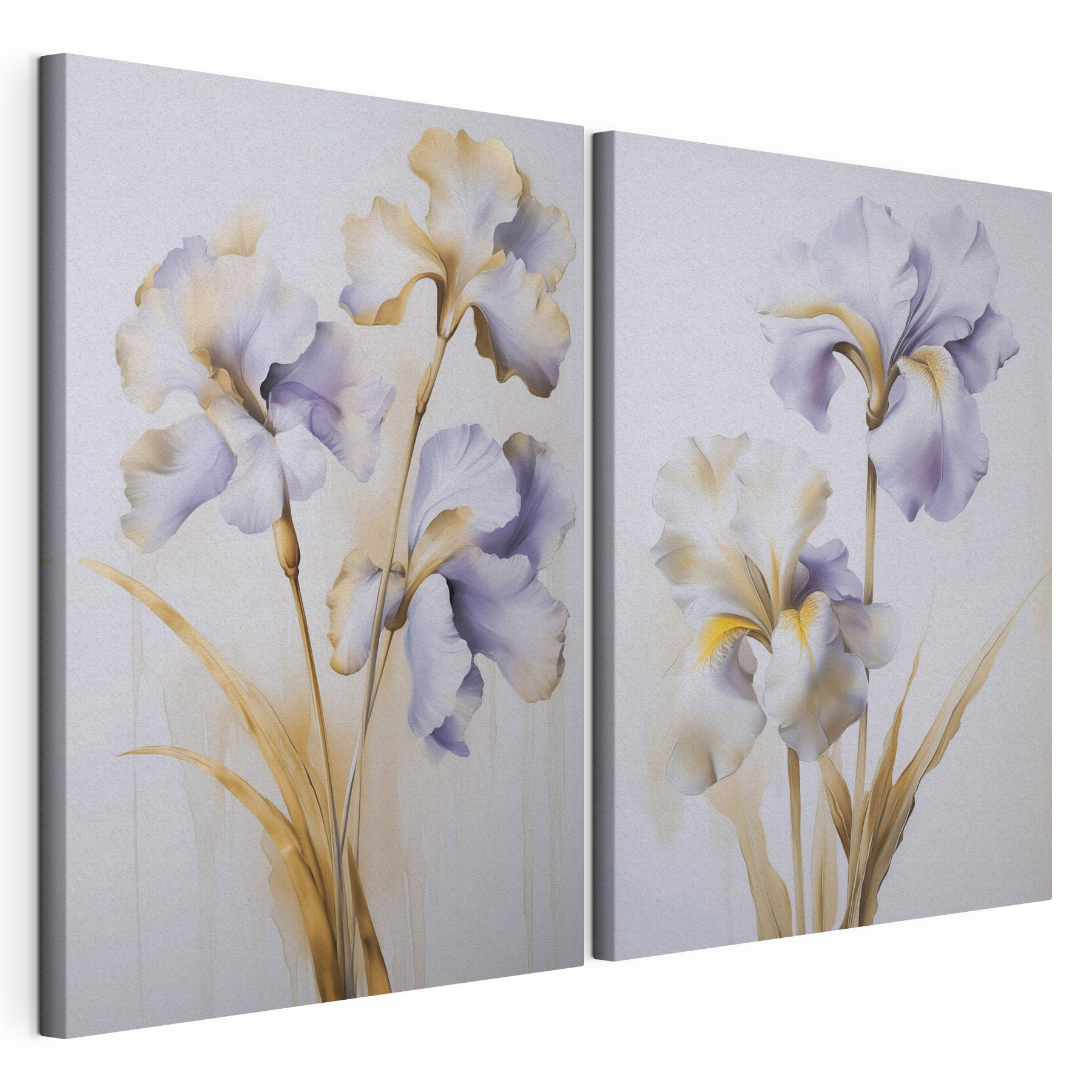 Painting of flowers on a wall