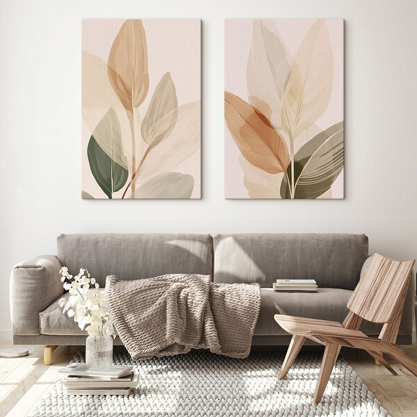 Nature-inspired minimalist leaf design