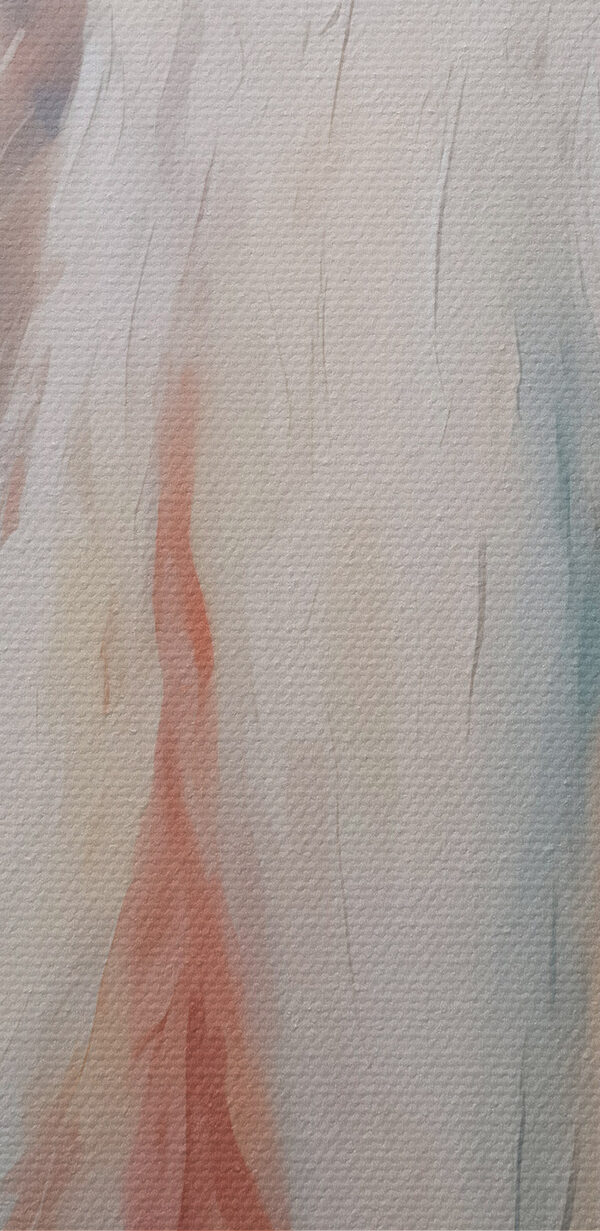 Two paintings of a person with wings