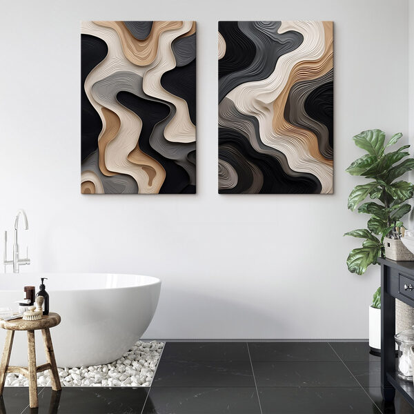 Flowing Patterns in Neutral Tones