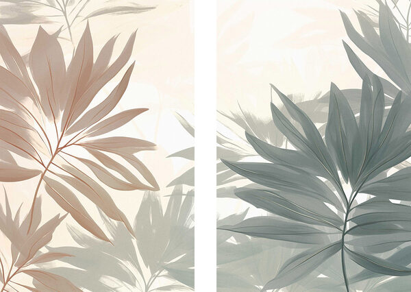 Soft hues of delicate foliage