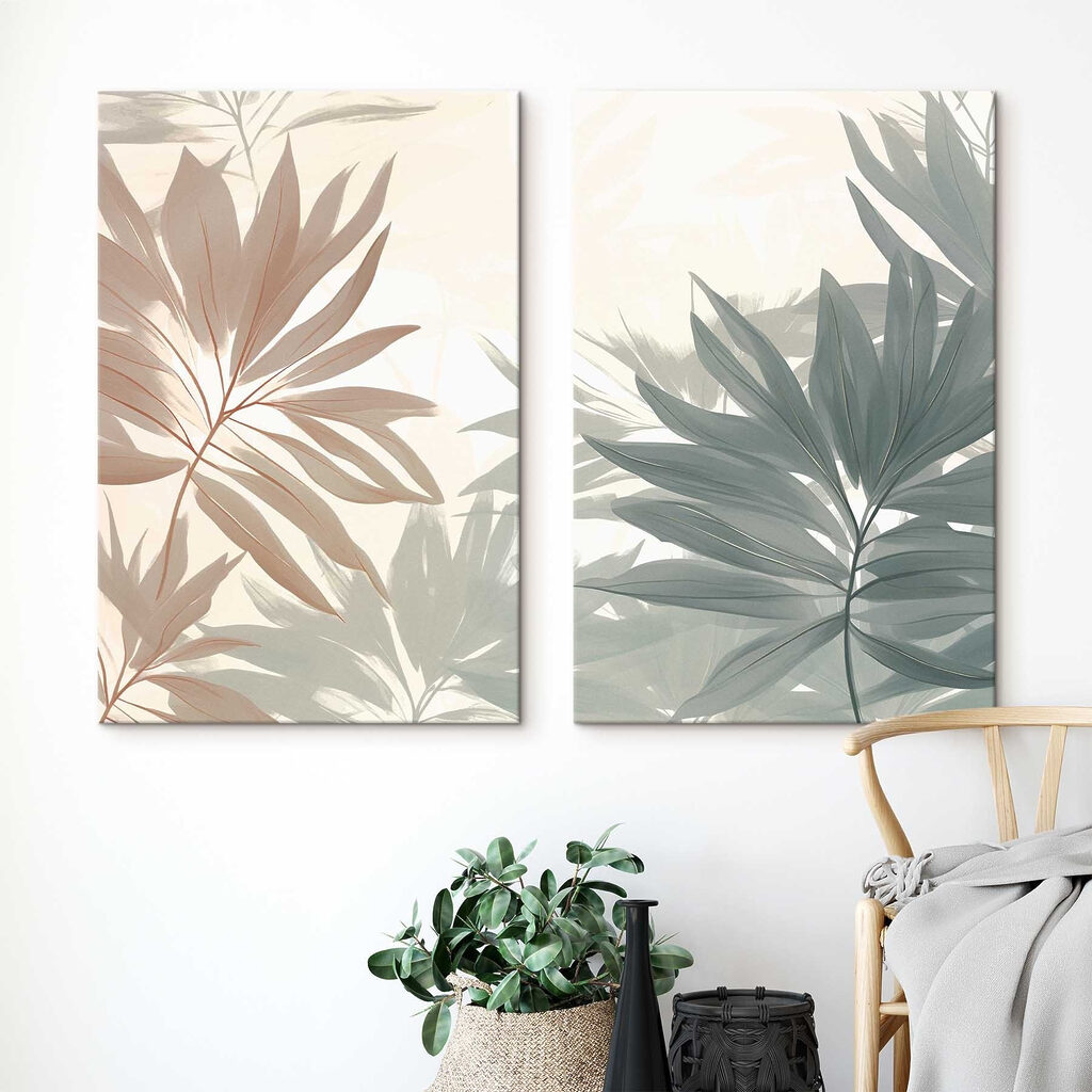 Soft hues of delicate foliage