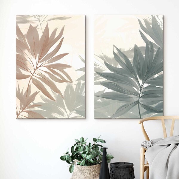 Soft hues of delicate foliage