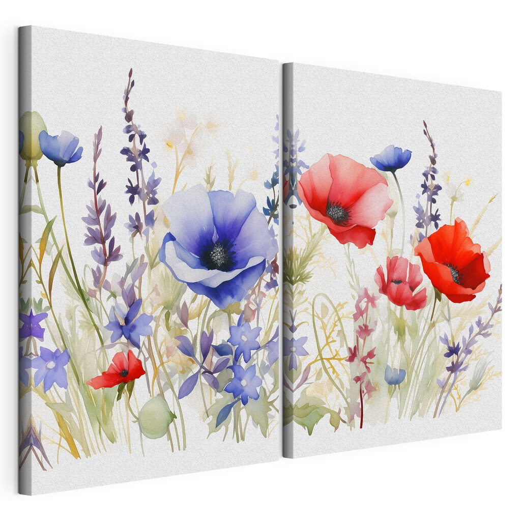 Painting of flowers and plants