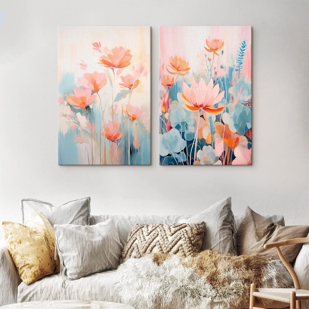 Painting of flowers and plants