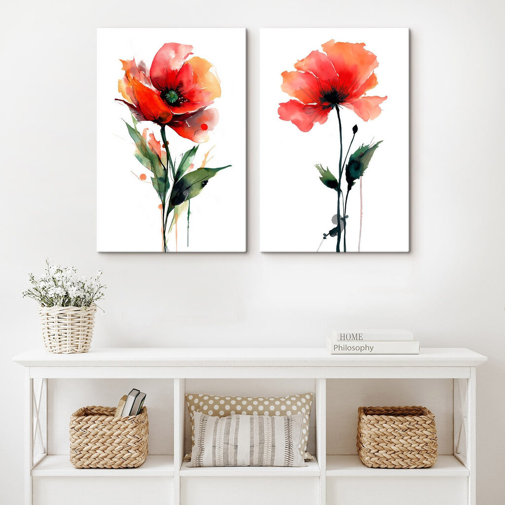 Vibrant flowers in graceful harmony