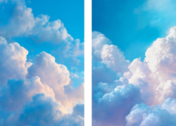 Blue sky with clouds