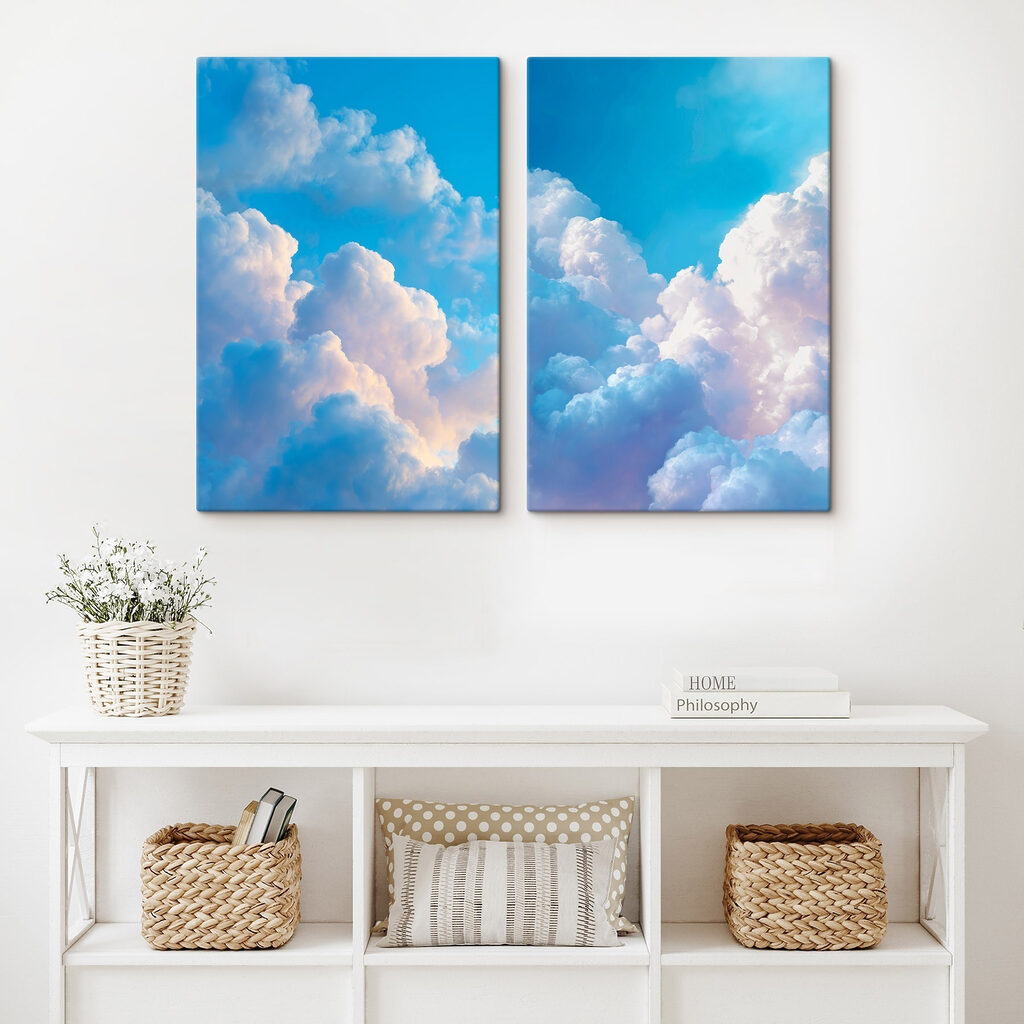 Blue sky with clouds