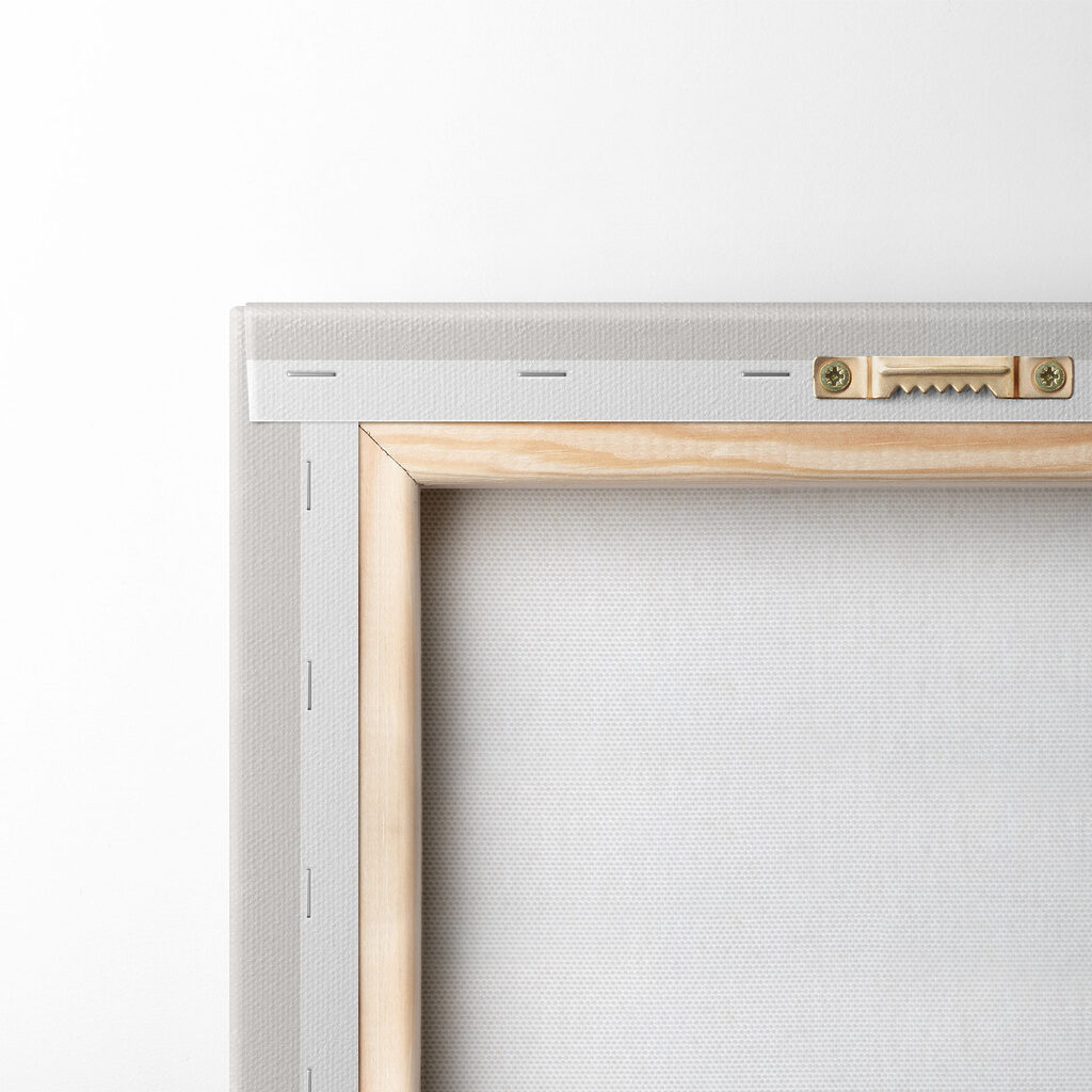 Painting of trees and a lake