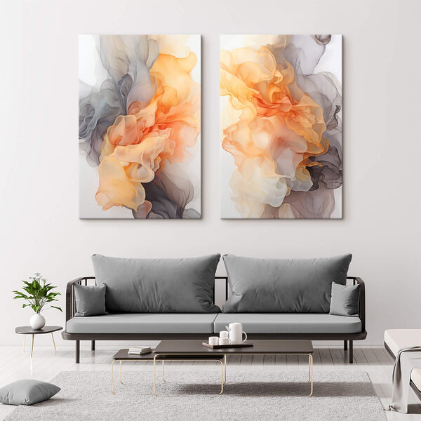 Flowing colors in soft harmony