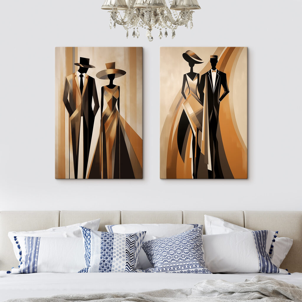 Couple of people in formal attire