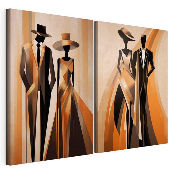 Couple of people in formal attire