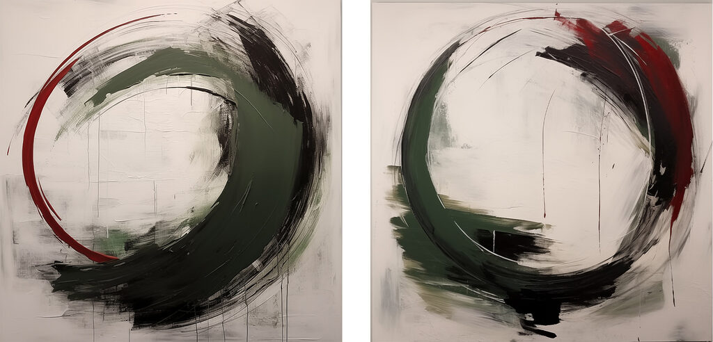 Two art pieces of art