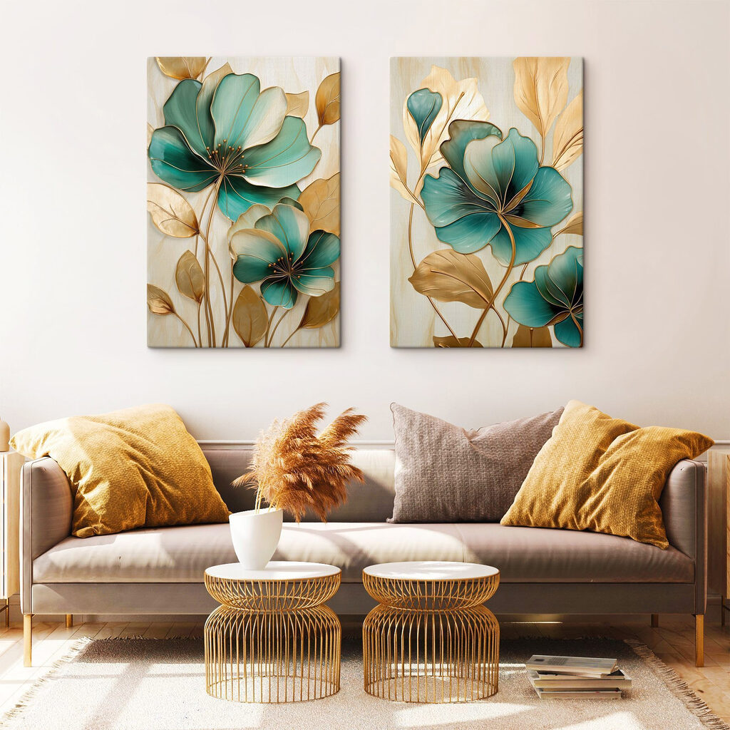 Delicate blooms in vibrant hues