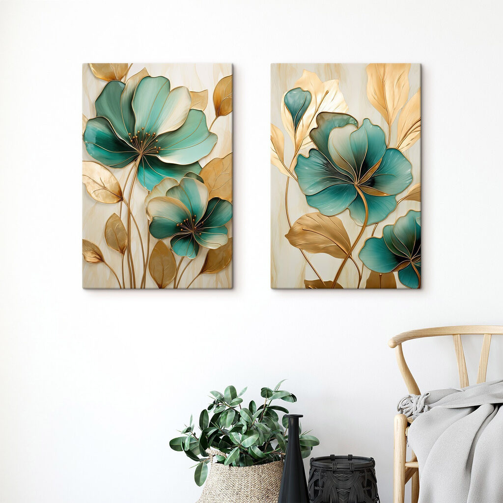 Delicate blooms in vibrant hues
