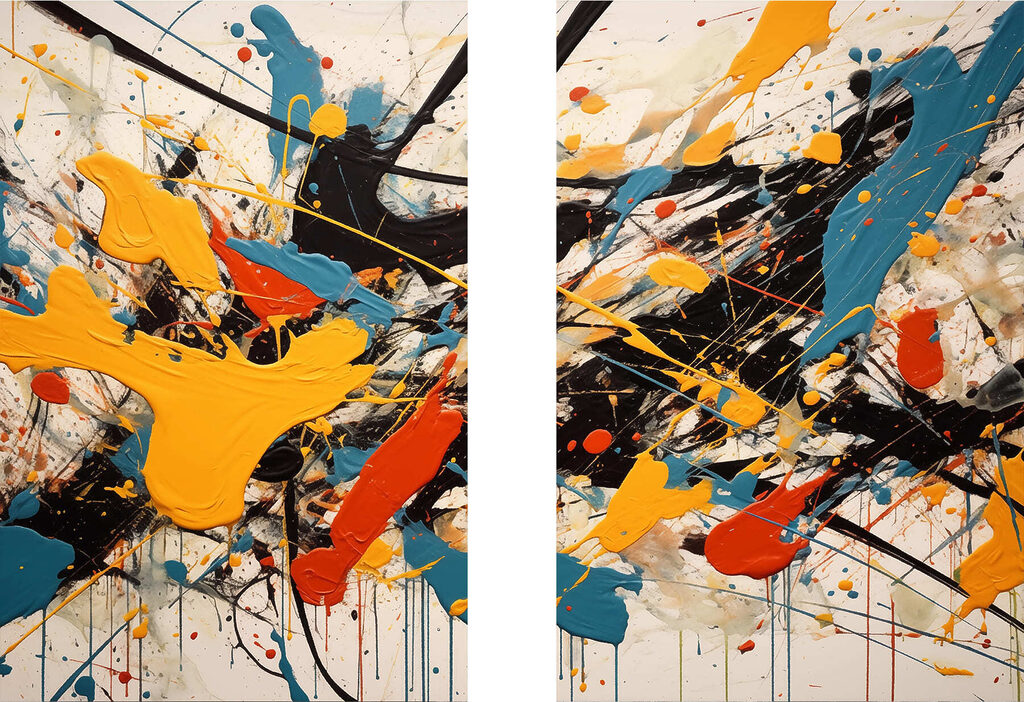 Painting of different colors