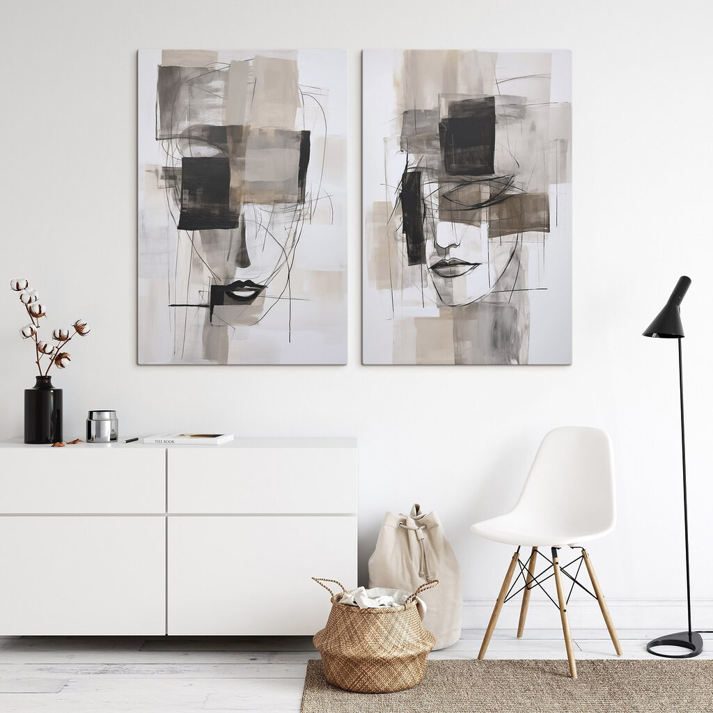 Painting of a woman's face