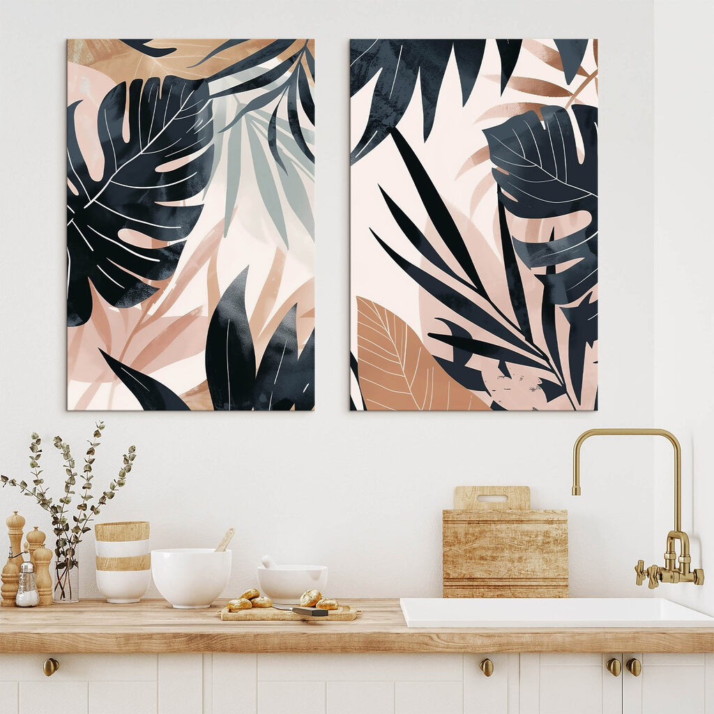 Natural patterns in soft hues