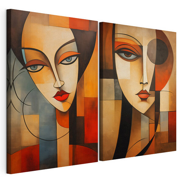 Collage of two paintings