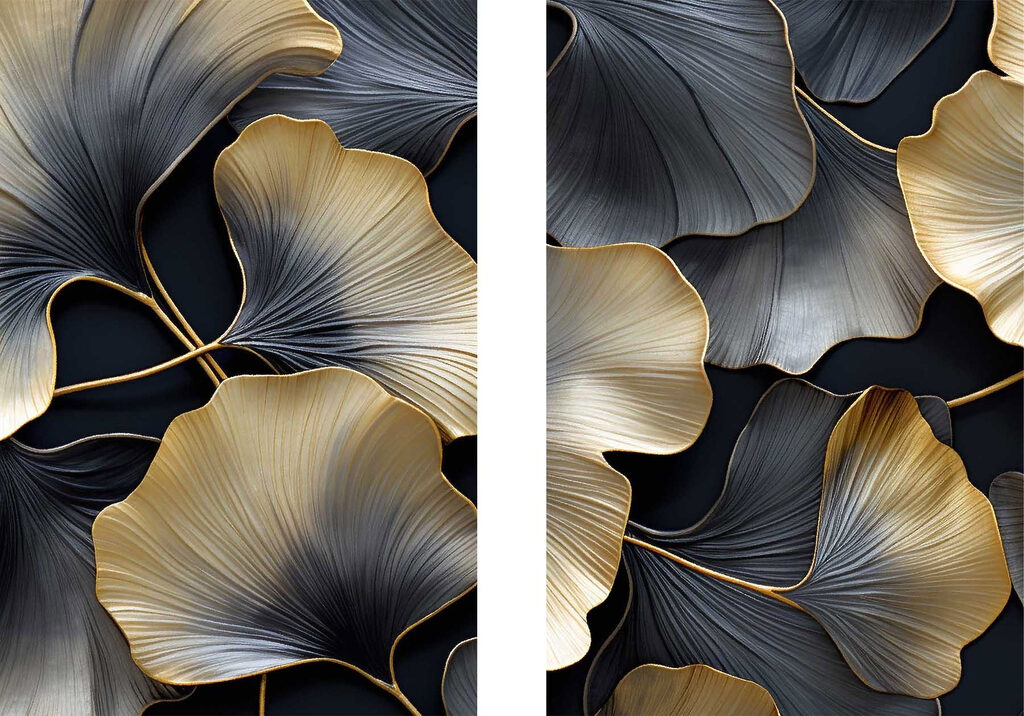 - Elegant leaves in striking contrast