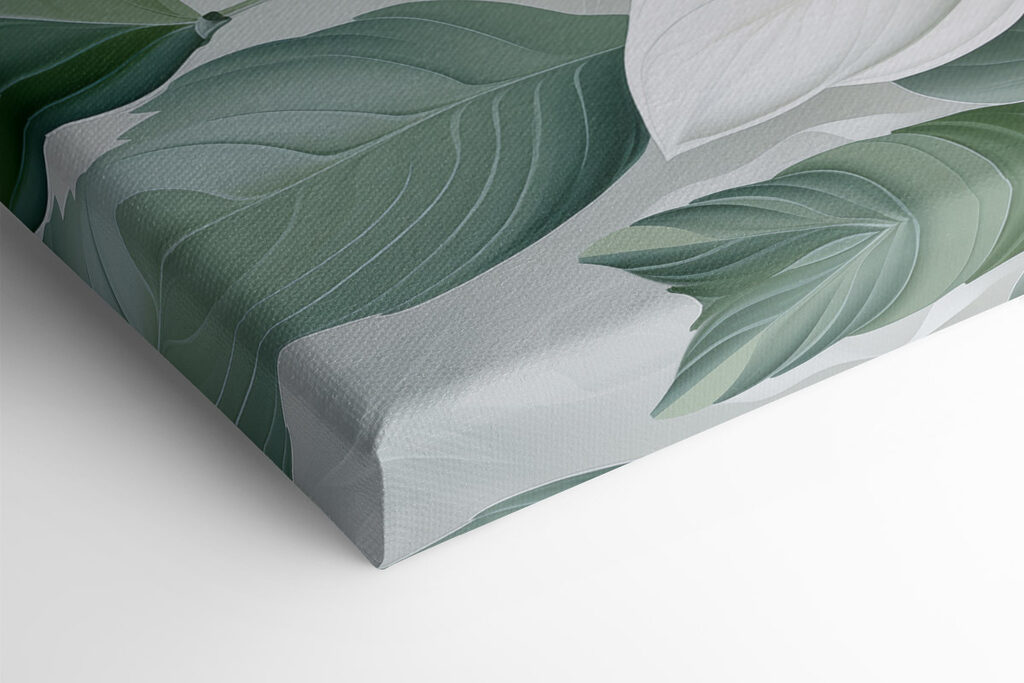 - Serene botanical elegance in soft hues