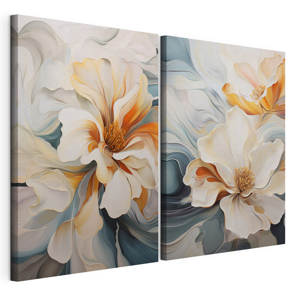 Flowing petals in soft hues