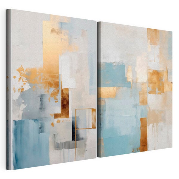 Abstract interplay of soft hues