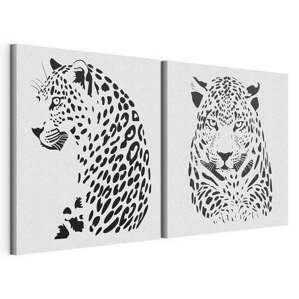 Stampa su tela modulare Maestoso felino dal design accattivante
