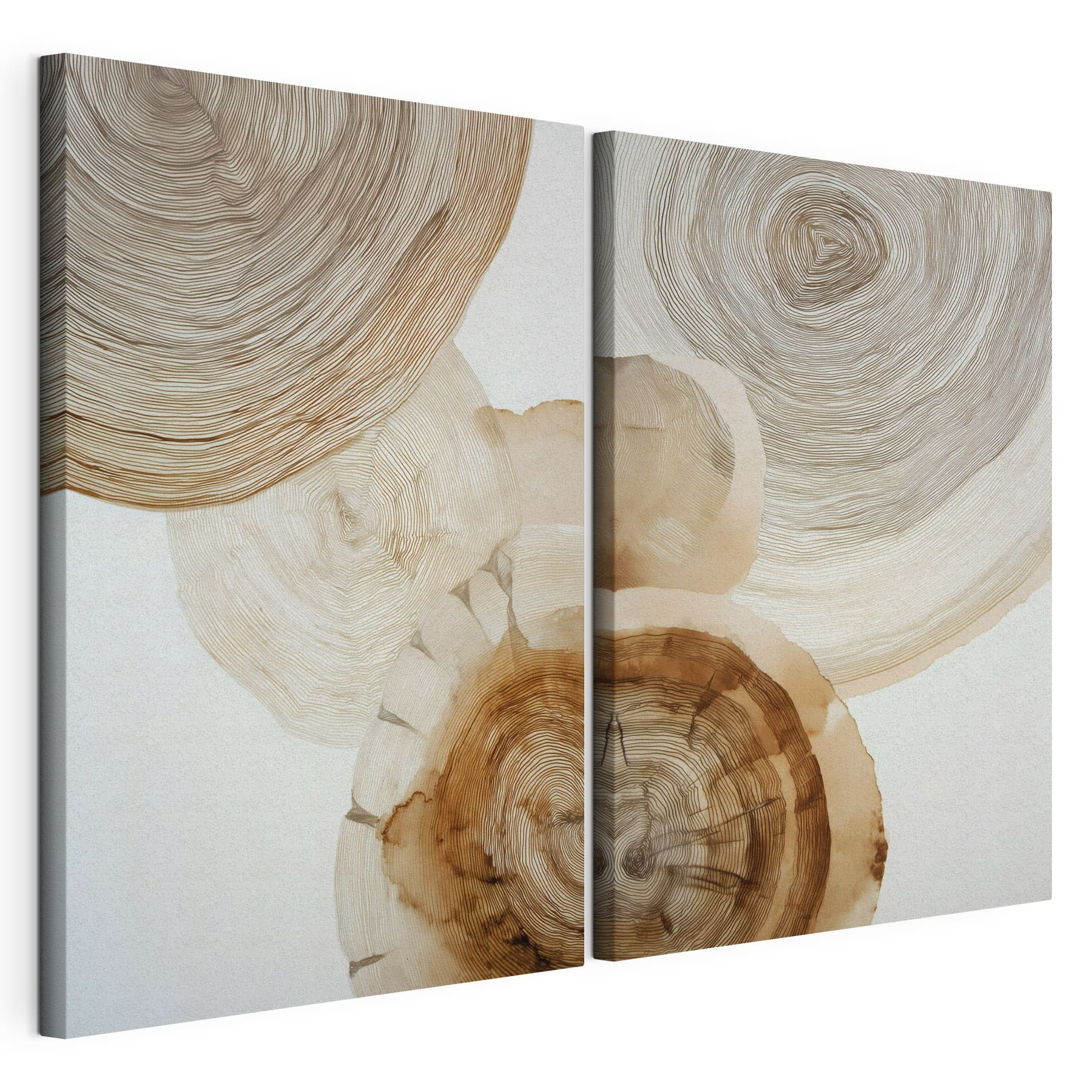 Nature-inspired abstract design in neutrals