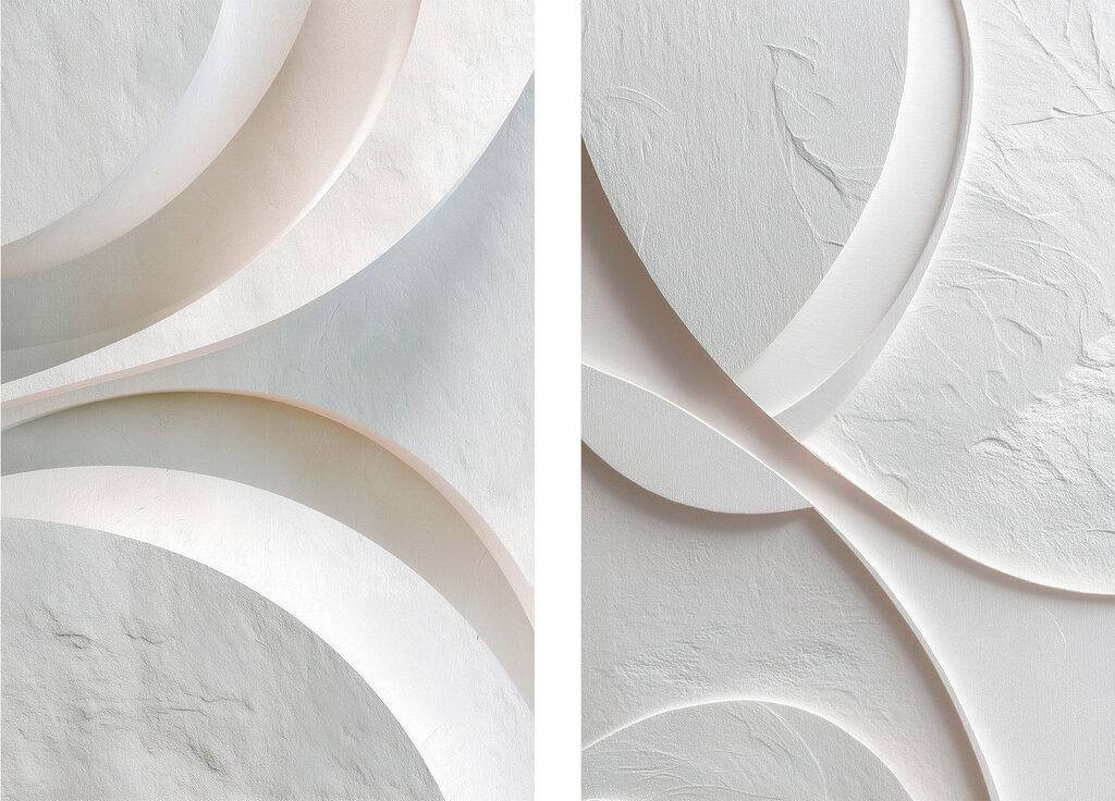 Soft curves and subtle shadows unite