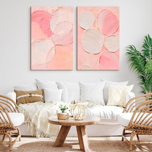 Soft hues of abstract circles