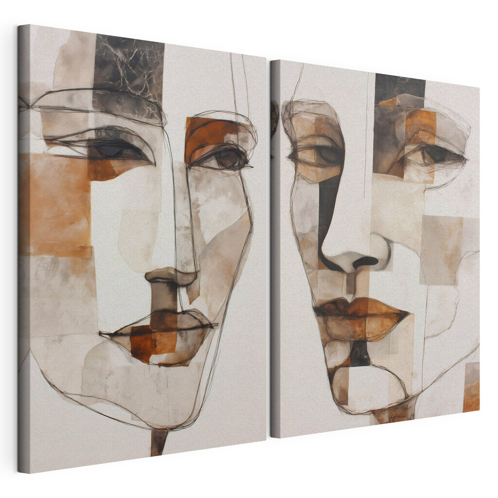 Collage of a woman's face