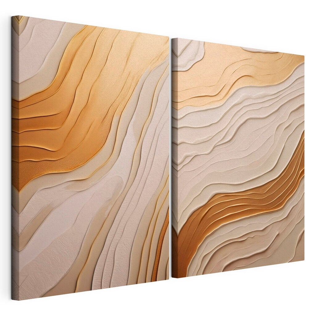 Flowing patterns in soft tones
