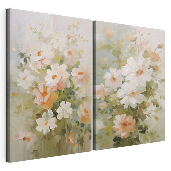 Stampa su tela modulare Dipinto di fiori su tela