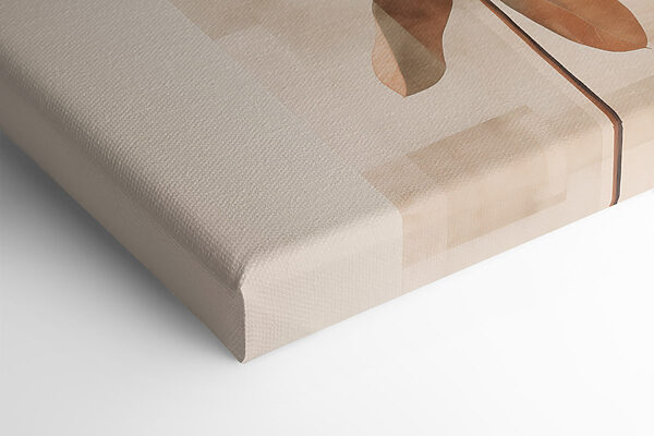 Elegant leaves in soft, muted tones