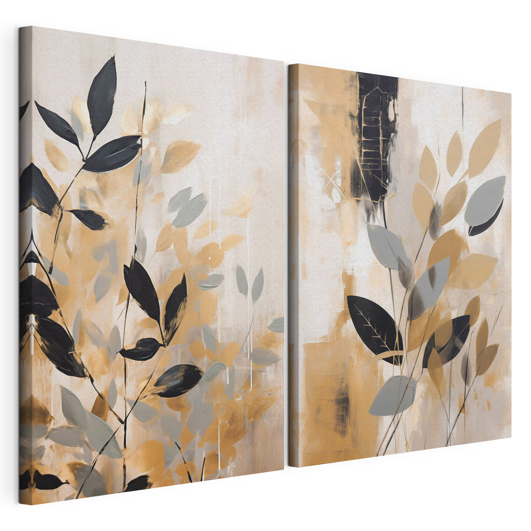Painting of leaves and branches