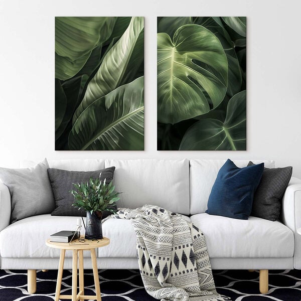 Lush greenery in harmonious patterns