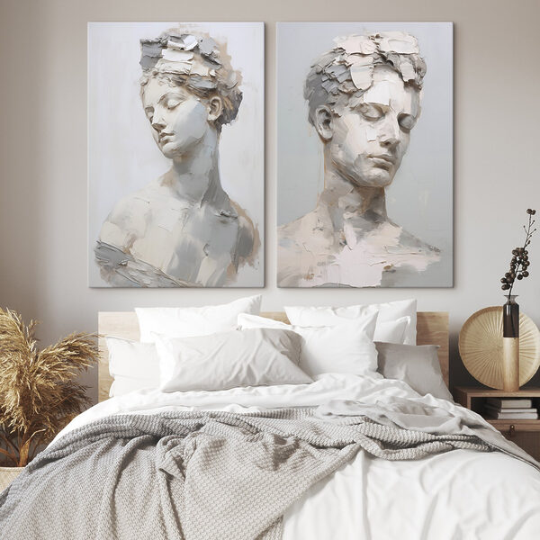 Collage of a woman's head