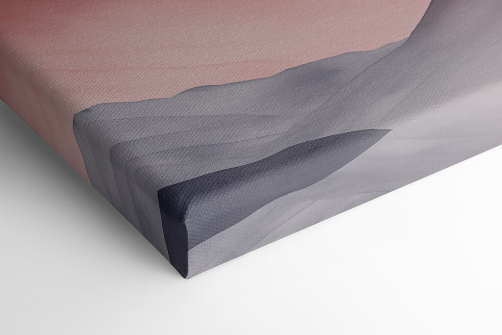 Screenshot of a painting of a mountain range