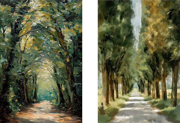 Path with trees on it
