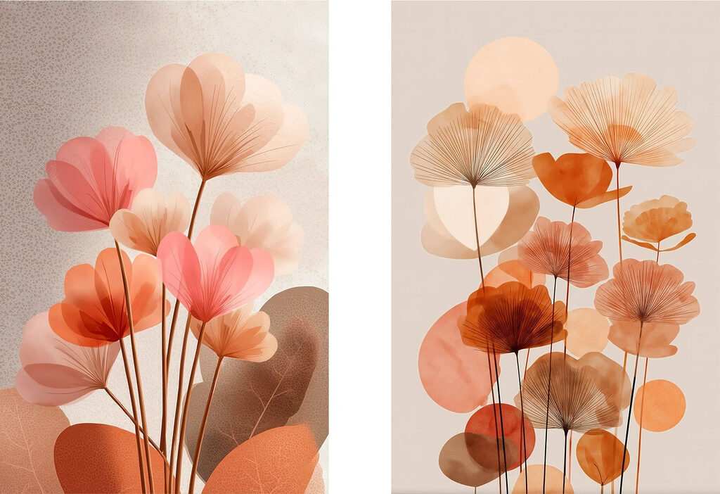 Soft hues in blooming harmony
