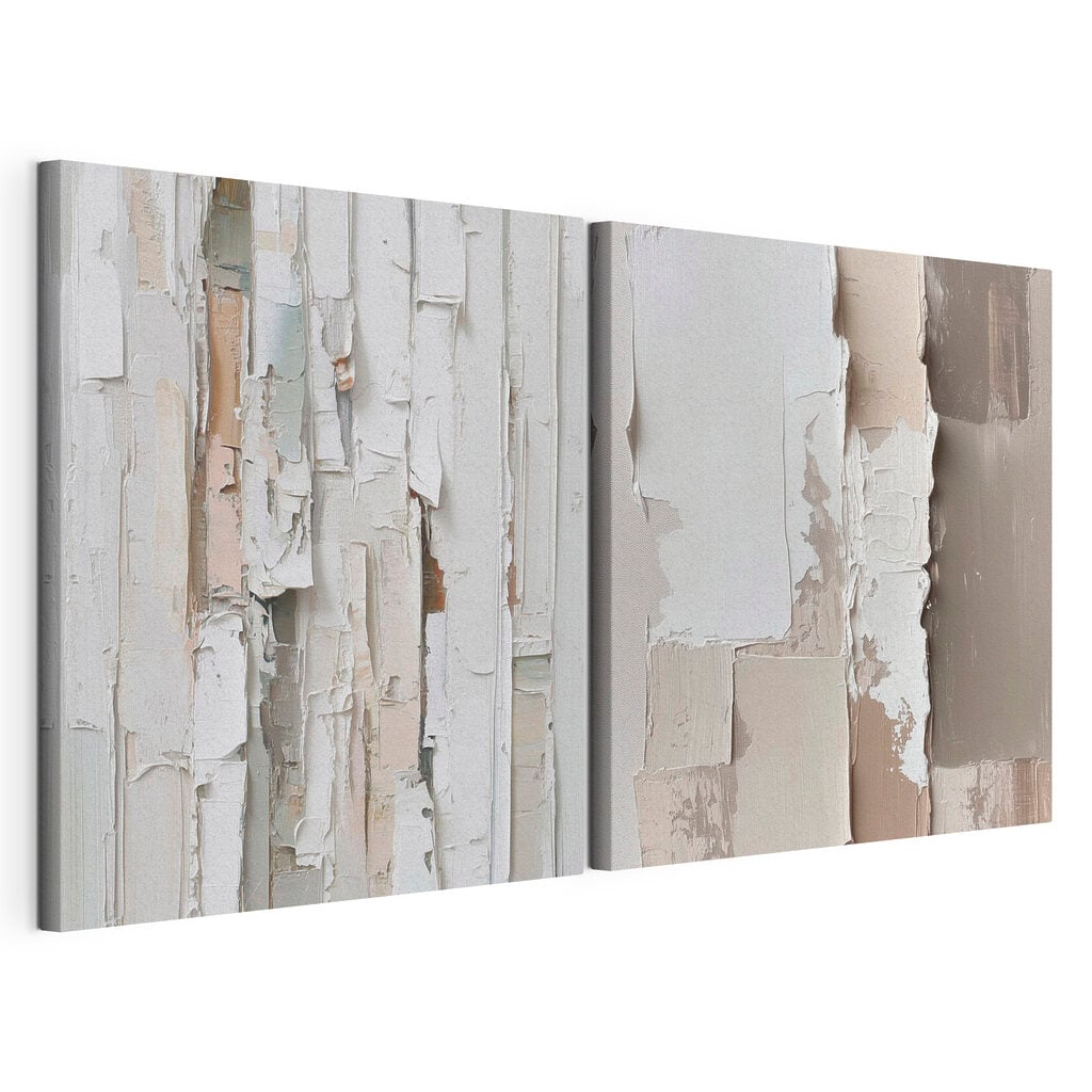 Textured layers in soft neutral tones