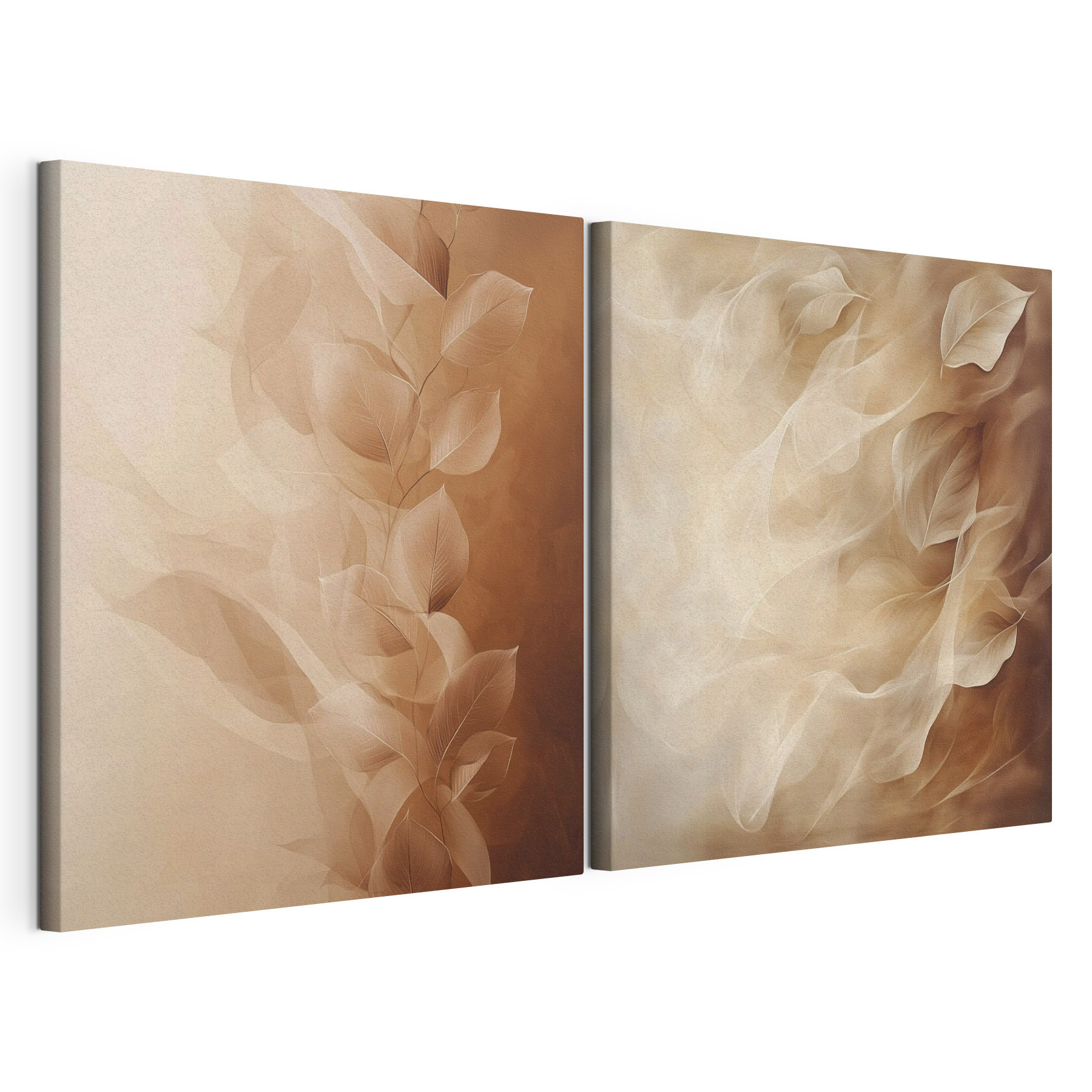 Gentle leaves dancing in soft hues