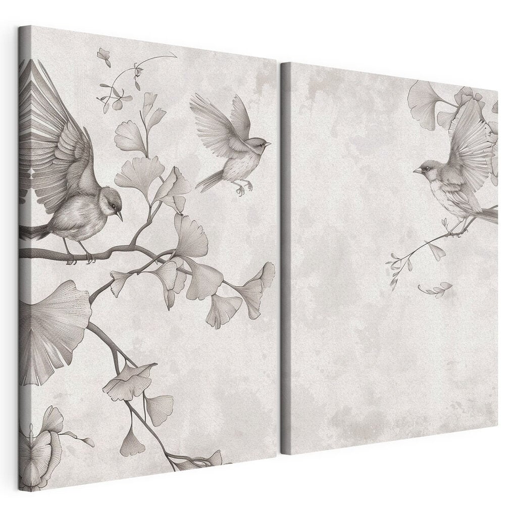 Two birds on a branch