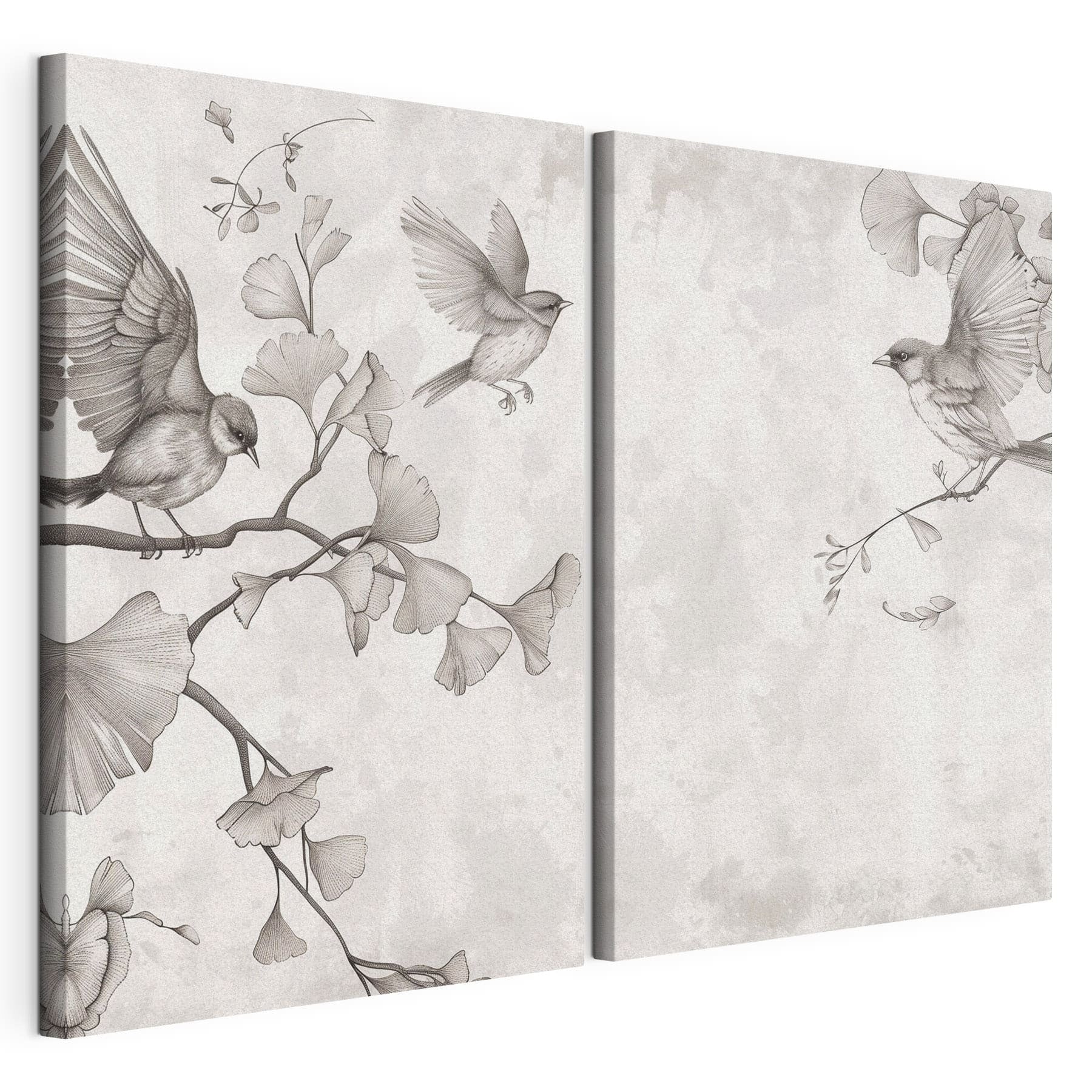 Two birds on a branch