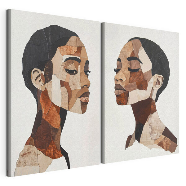 Collage of a woman's face