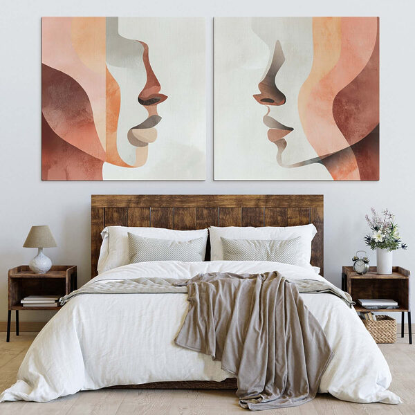 Two faces of a person