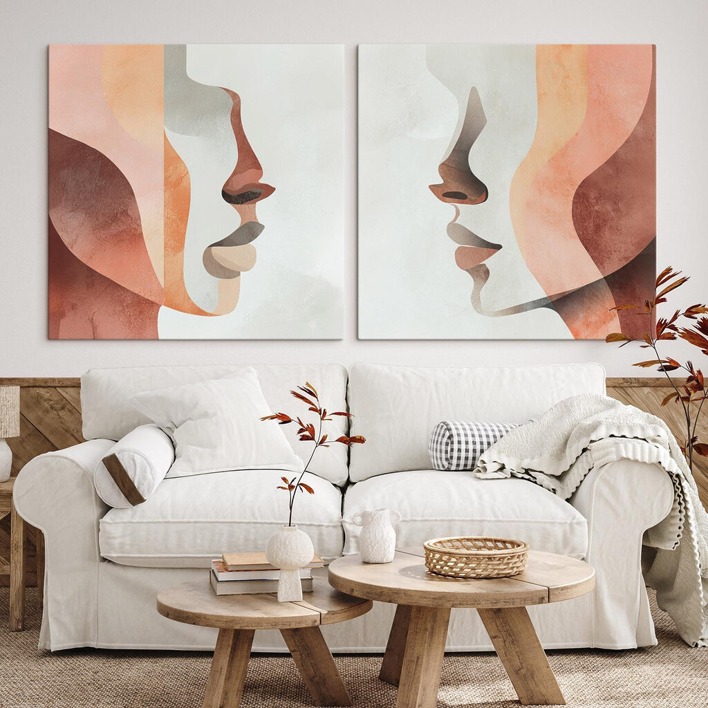 Two faces of a person